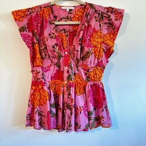 Women’s Floral Tropical Resort Boho Top